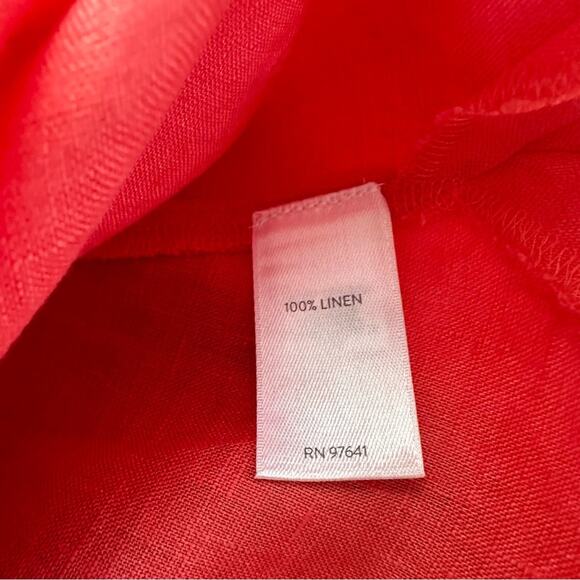 NEW  J.Jill 100% Linen Tunic  Light Papaya  Size 1X - Picture 13 of 14